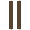 vidaXL Boxspringbett mit Matratze Dunkelbraun 140x200 cm Stoff