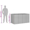 vidaXL Garten-Kissenbox PE Rattan 194x100x103 cm Braun