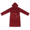 vidaXL Bademantel Hoodie Bordeauxrot L Flanell