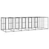 vidaXL Outdoor-Hundezwinger Stahl 14,52 m&sup2;