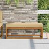 vidaXL Sitzkissen f&uuml;r Outdoor Beige 115 x 40 x 8 cm 100 % Polyester