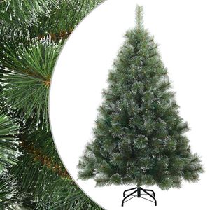 vidaXL K&uuml;nstlicher Scharnier-Weihnachtsbaum schneebedeckt Gr&uuml;n 150 cm