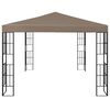 vidaXL Pavillon 4x3 m Taupe