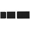 vidaXL Couchtisch 3 pcs Schwarz Eichen-Optik Holzwerkstoff