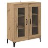 vidaXL Sideboard Artisan-Eiche 69,5 x 34 x 90 cm Verbundholz und Eisen