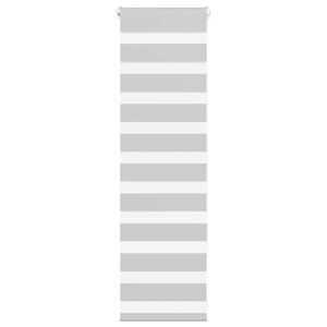 vidaXL Doppelrollo Hellgrau 40x100 cm Stoffbreite 35,9 cm Polyester