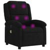 vidaXL Massage-Relaxsessel, schwarzer Samt