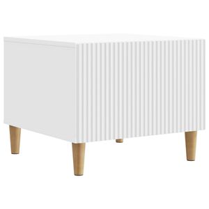 vidaXL Couchtisch mit Schubladen Wei&szlig; 49 x 50 x 40 cm Holzwerkstoff