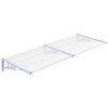vidaXL T&uuml;rvordach Grau und Transparent 239x90 cm Polycarbonat