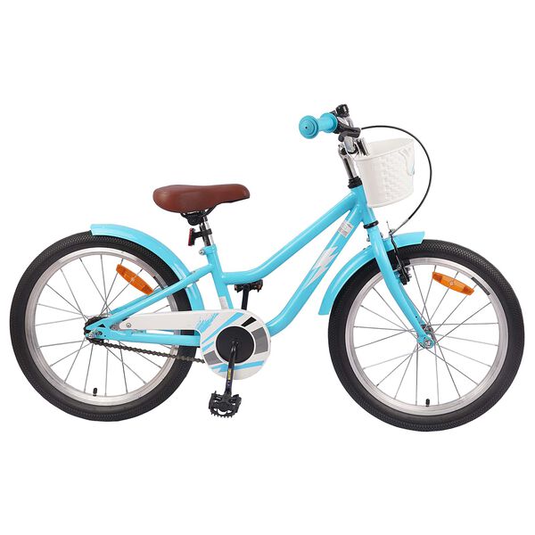 vidaXL Kinderfahrrad 18 Zoll f&uuml;r 5-7 Jahre alt Himmelblau