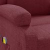 vidaXL Ohrensessel mit Massagefunktion Weinrot Stoff