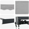vidaXL Markise Hellgrau 500 x 300 x 165 cm Polyester und Aluminium
