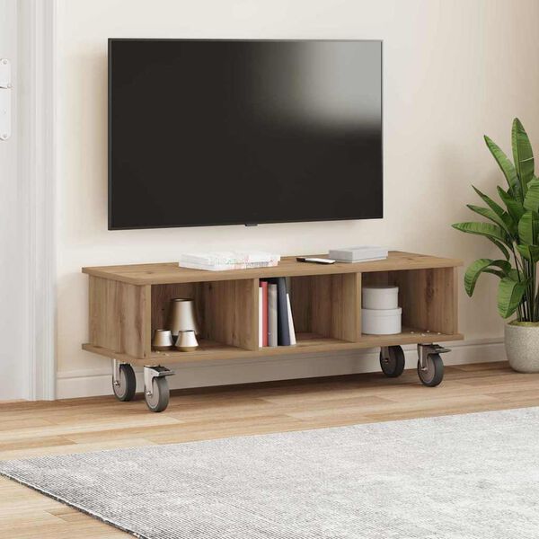 vidaXL TV-St&auml;nder Artisan-Eiche 100 x 35 x 35 cm Holzwerkstoff