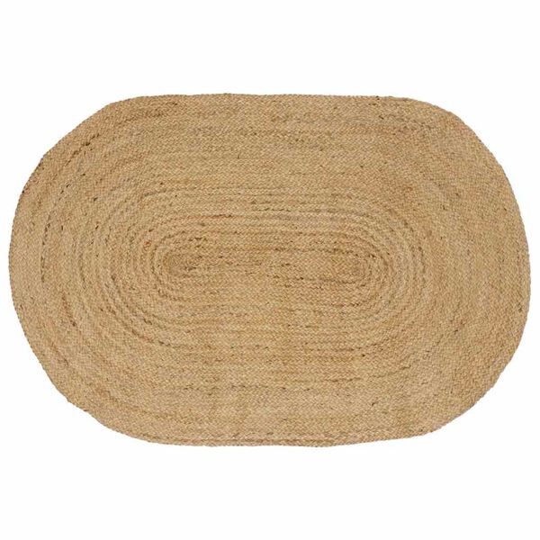 vidaXL Bereichsteppiche Oval Natur 152 x 245 cm Jute