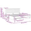 vidaXL Bettrahmen mit Kopfteil Sonoma-Eiche 200 x 200 cm Holzwerkstoff