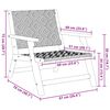 vidaXL Gartenmöbel 2 pcs Weiß 67 x 78 x 73cm Massivholz Akazie