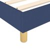 vidaXL Boxspringbett mit Matratze Blau 80x200 cm Stoff