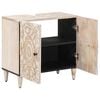 vidaXL Waschbeckenschrank Wei&szlig; 62 x 33 x 58 cm Massivholz Mango