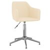 vidaXL Esszimmerstuhl Drehbar Creme Stoff