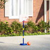 vidaXL Basketballkorb mit St&auml;nder, Ball & Pumpe Verstellbar 90/121 cm
