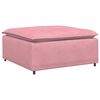 vidaXL Modulares Sofa Fu&szlig;hocker-Modul Rosa 100x100x48 cm
