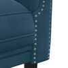 vidaXL Sofa 3-Sitzer Blau Samt