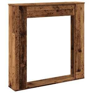 vidaXL Kaminumrandung Altholz-Optik 100x20x100 cm Holzwerkstoff