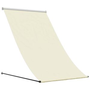 vidaXL Markise Einziehbar Creme 100x150 cm Stoff und Stahl