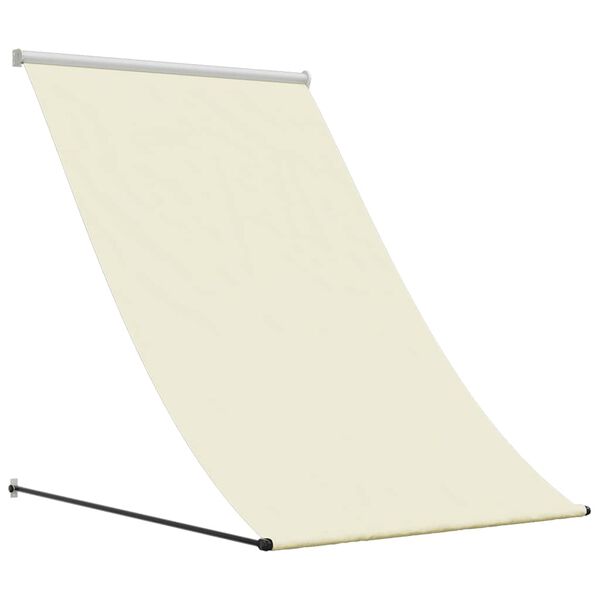 vidaXL Markise Einziehbar Creme 100x150 cm Stoff und Stahl