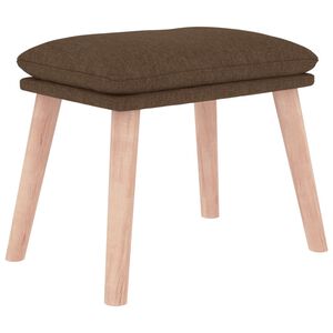 vidaXL Fu&szlig;hocker Braun 45x29,5x35 cm Stoff