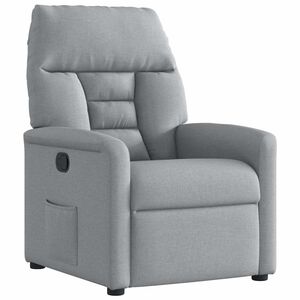 vidaXL Relaxsessel Hellgrau Stoff