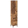 vidaXL Highboard Altholz 34,5 x 34 x 180 cm Holzwerkstoff
