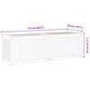 vidaXL Gartenbox 175x50x55 cm Massivholz Teak