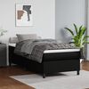 vidaXL Boxspringbettgestell Schwarz 90x190 cm Kunstleder