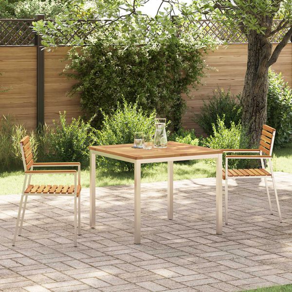 vidaXL Garten Essgruppe 3 pcs Braun Massivholz Akazie