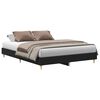 vidaXL Bettrahmen Schwarz Eichen-Optik 203 x 153 x 25 cm Holzwerkstoff