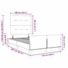 vidaXL Boxspringbett mit Kopfteil Rosa 120 x 200 cm Samt