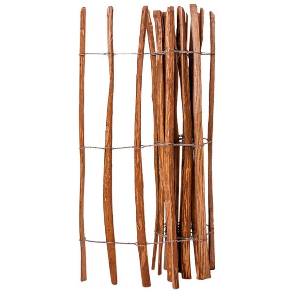 vidaXL Staketenzaun Haselnuss 120x250 cm