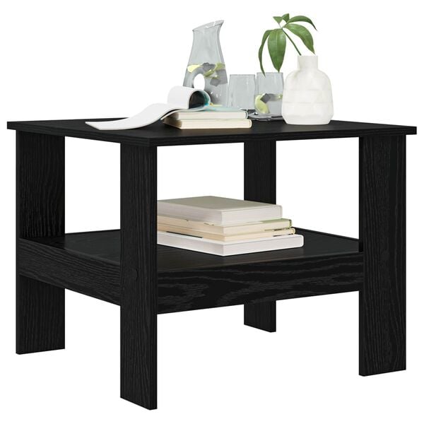 vidaXL Couchtisch Schwarz Eichen-Optik 57 x 55 x 45 cm Holzwerkstoff