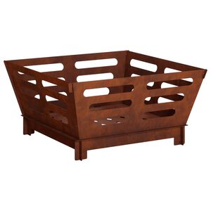 vidaXL Feuerstelle Rostoptik 40 x 40 x 20 cm Wetterfeststahl