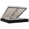 vidaXL Ottoman Bettgestell Schwarz King Size Kunstleder