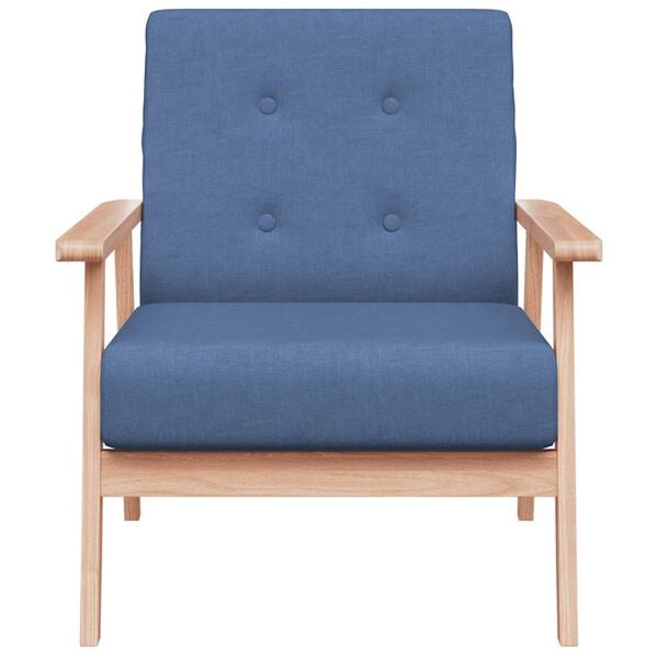 vidaXL Sessel Blau Stoff