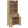 vidaXL Highboard Artisan-Eiche 69,5 x 34 x 180 cm Holzwerkstoff