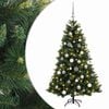 vidaXL K&uuml;nstlicher Weihnachtsbaum mit Weihnachtskugel 120 cm 150 LEDs