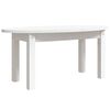 vidaXL Couchtisch Wei&szlig; 80x40x35 cm Massivholz Kiefer