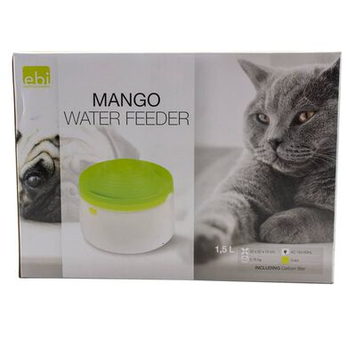 Ebi Trinkbrunnen für Haustiere Mango 1,5 L Grün