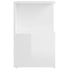 vidaXL Nachttische 2 Stk. Hochglanz-Weiß 35x35x55 cm Holzwerkstoff