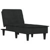 vidaXL Chaiselongue Schwarz Samt