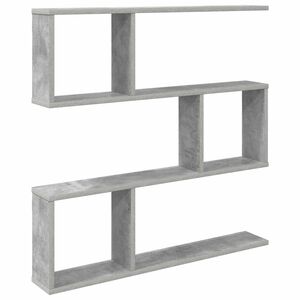 vidaXL Wandregal Betongrau 80 x 12 x 79,5 cm Holzwerkstoff