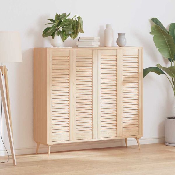vidaXL Schrankt&uuml;ren Lamellen-Design 4 Stk. 99x29,5cm Massivholz Kiefer